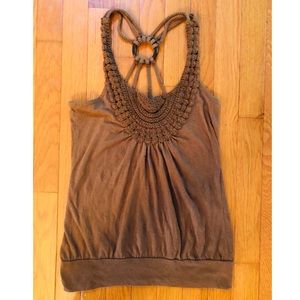PRETTY BROWN TANK TOP